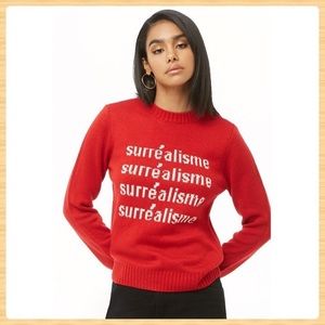 RED PULLOVER SWEATER